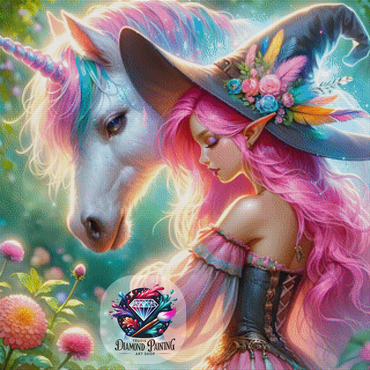 Diamond Painting Der Kuss der Morgenmagie ©finira_artist - 80x80cm mit 405 Farben