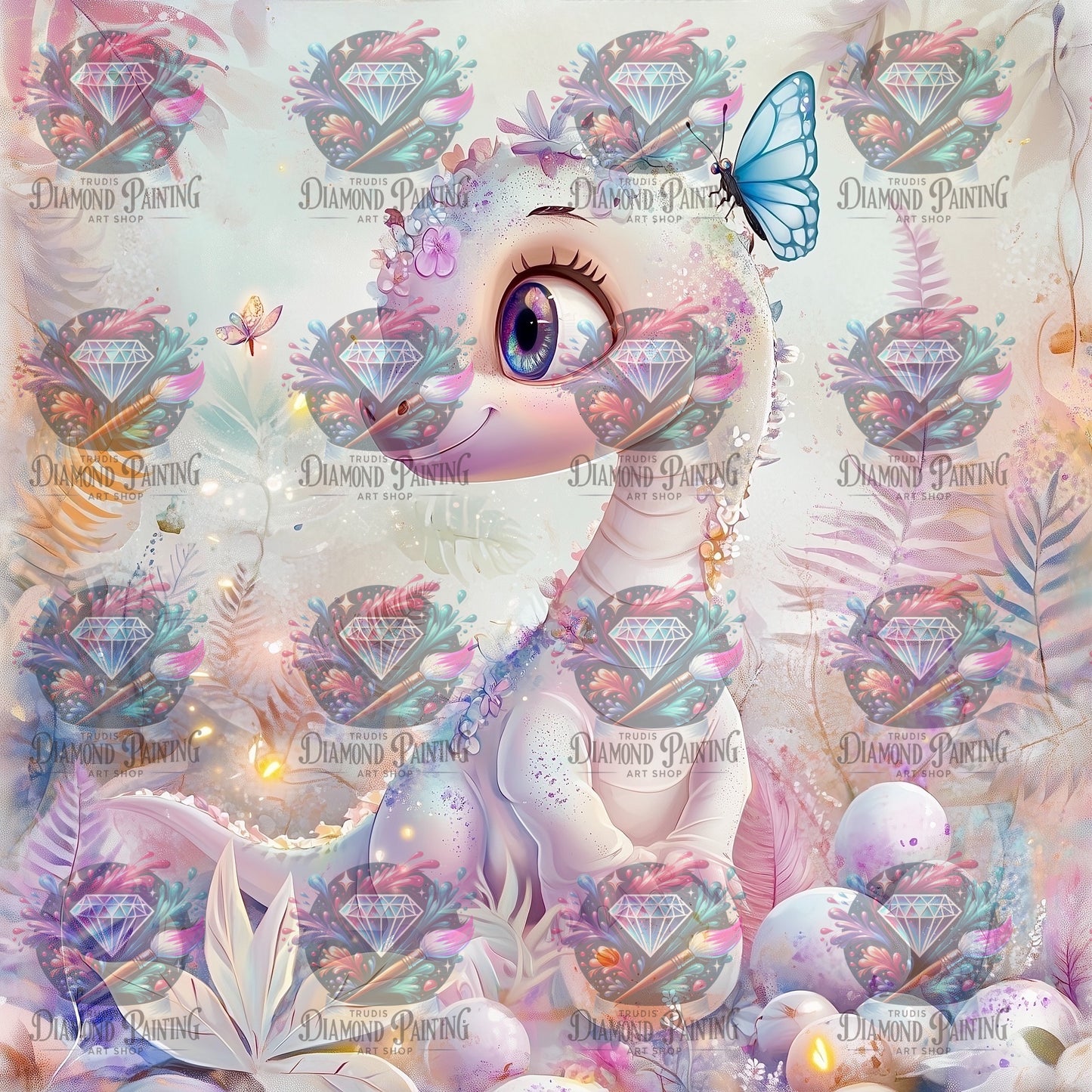 Diamond Painting Dino In Paradise von Traumpixxel