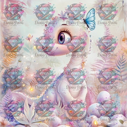 Diamond Painting Dino In Paradise von Traumpixxel