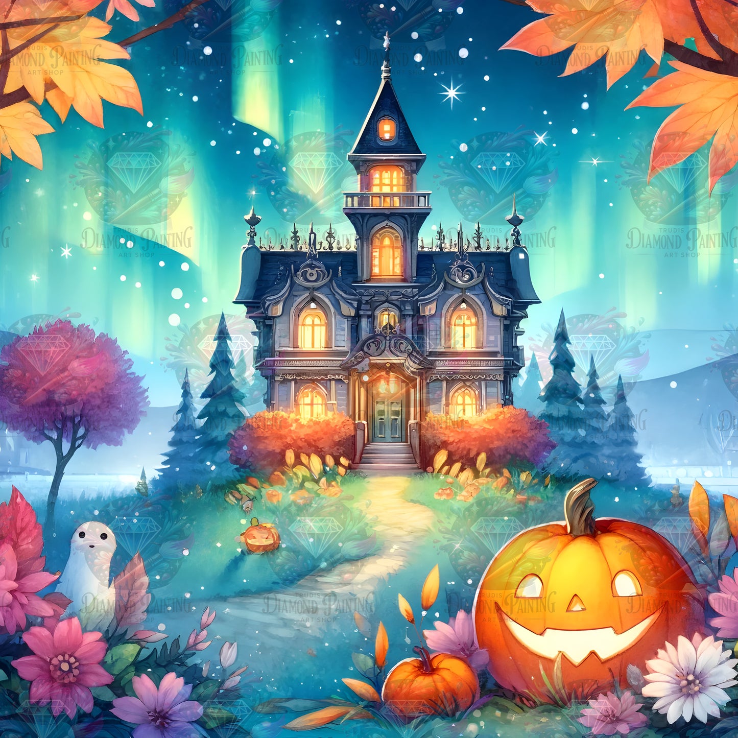 Ghostly Halloween Manor ©finira_artist