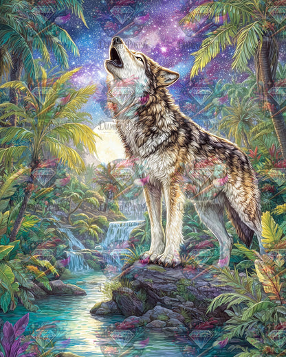 Diamond Painting Echo im Silberlicht von Salzkatze.ai