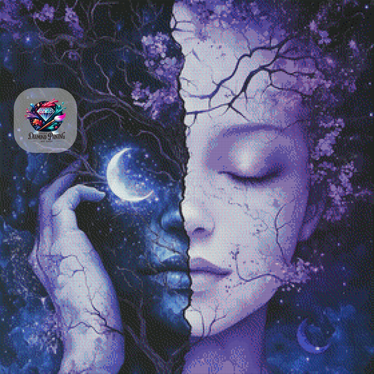 Diamond Painting Eclipse Soul ©traumpixxel - 70x70cm mit 70 Farben