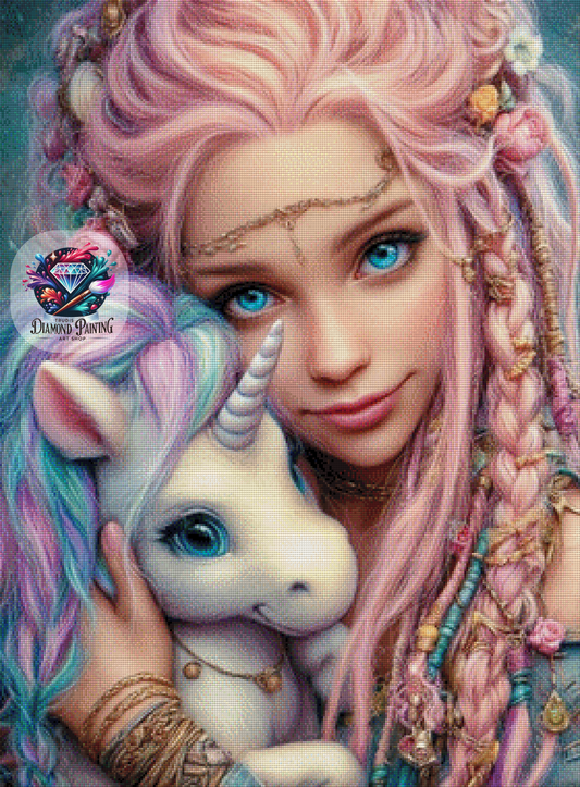 Diamond Painting Fabelhaft verbunden ©sandrietta_ai - 70x95cm mit 270 Farben
