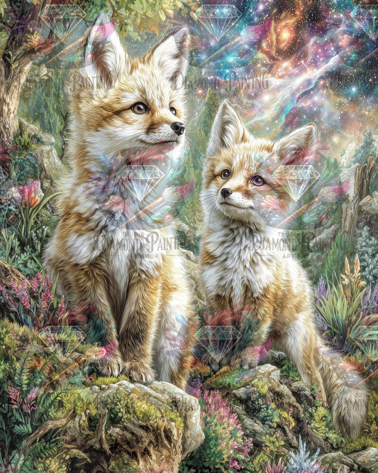 Diamond Painting Fell an Fell im Sternenlicht ©salzkatze.ai