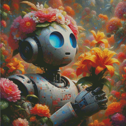 Flower Robot ©salzkatze.ai