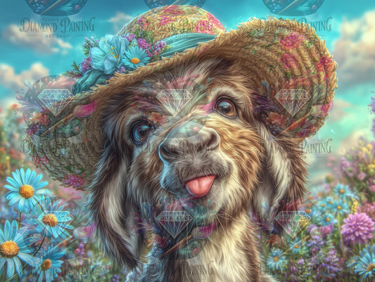 Diamond Painting Fridolin in Sommerlaune von Salzkatze.ai