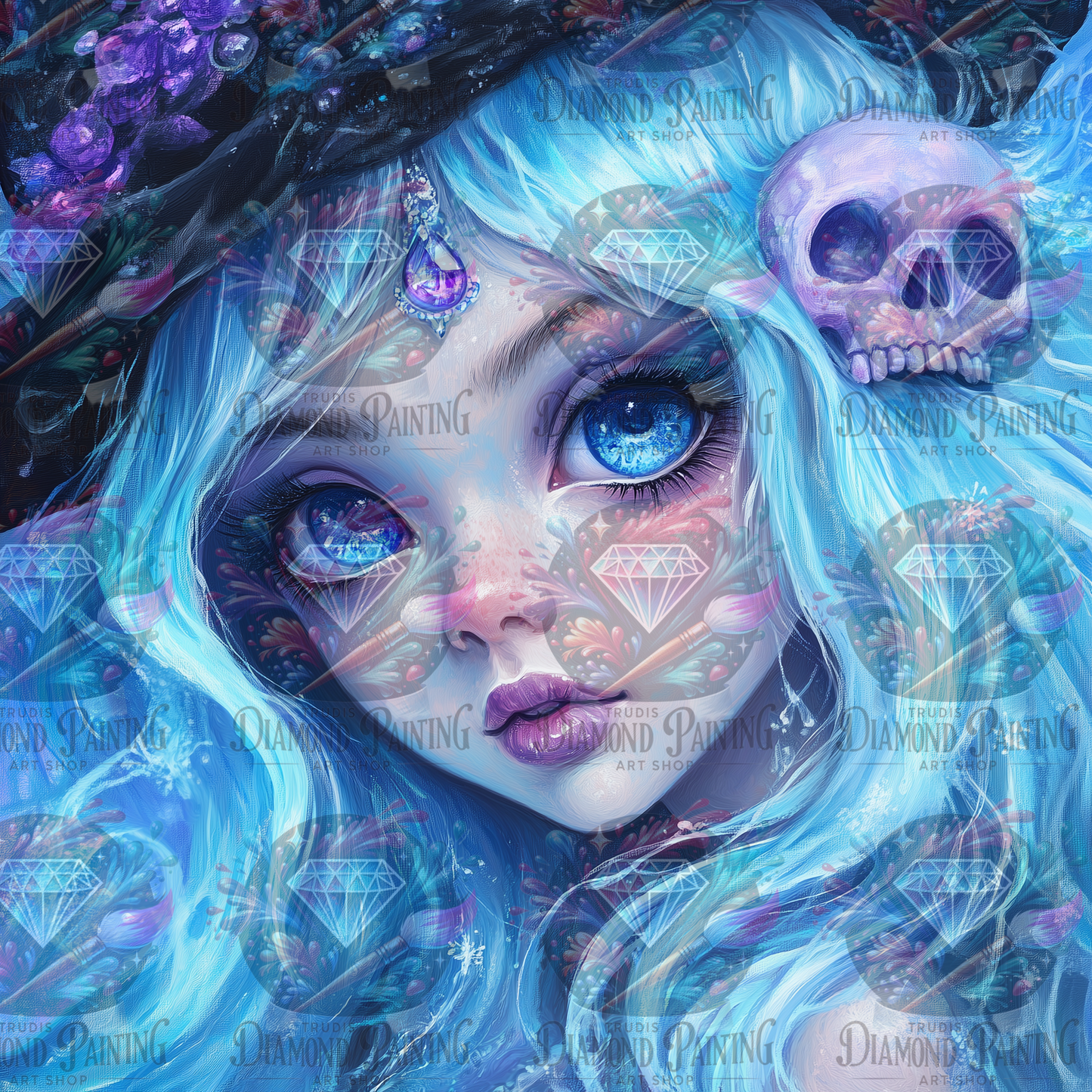 Diamond Painting Frosting Whisper Witch ©traumpixxel