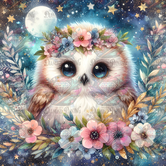 Diamond Painting Frühlingsnacht - Owl ©aileens_creative_art_design