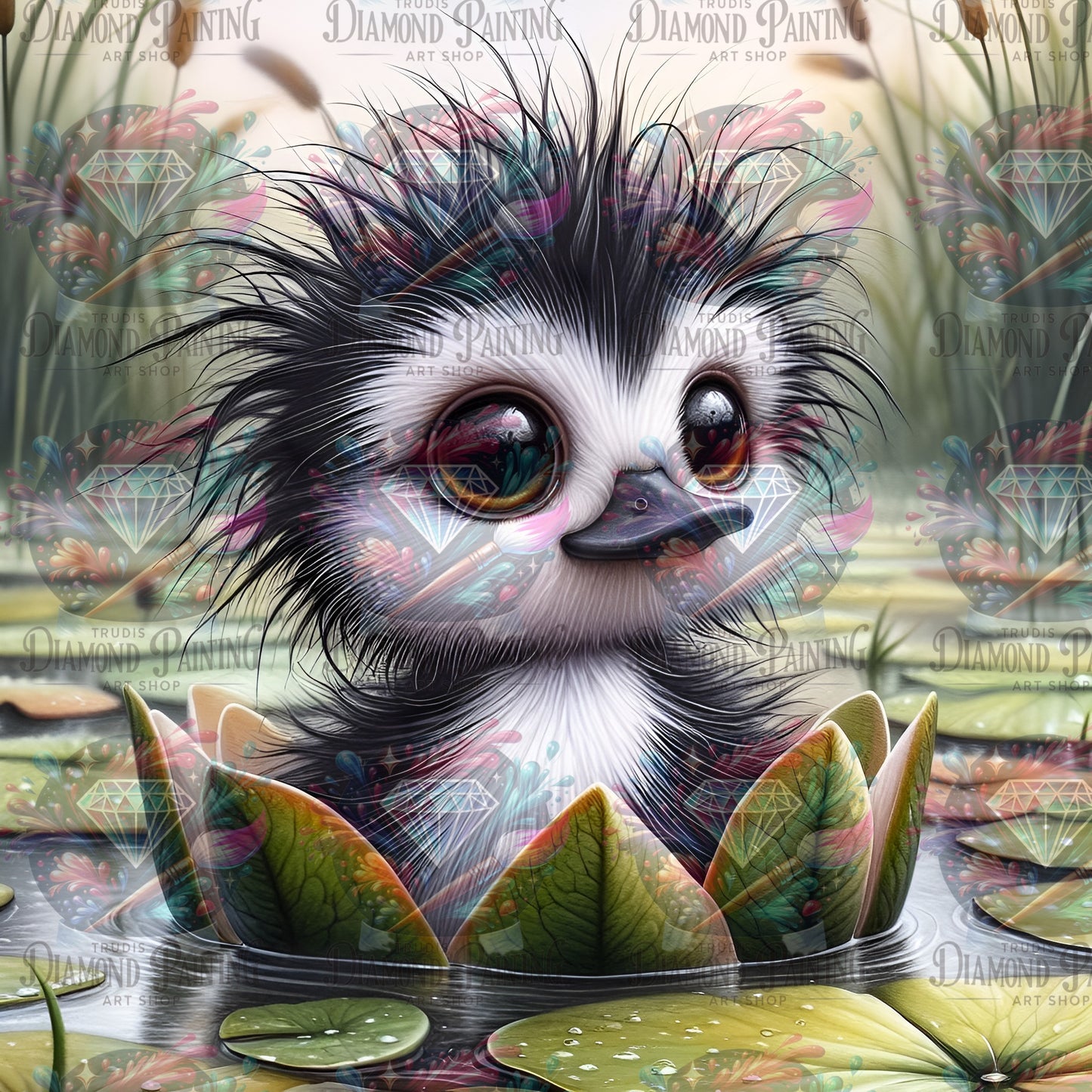 Diamond Painting Fuzzbert Quackstein ©MoozyJo.ai