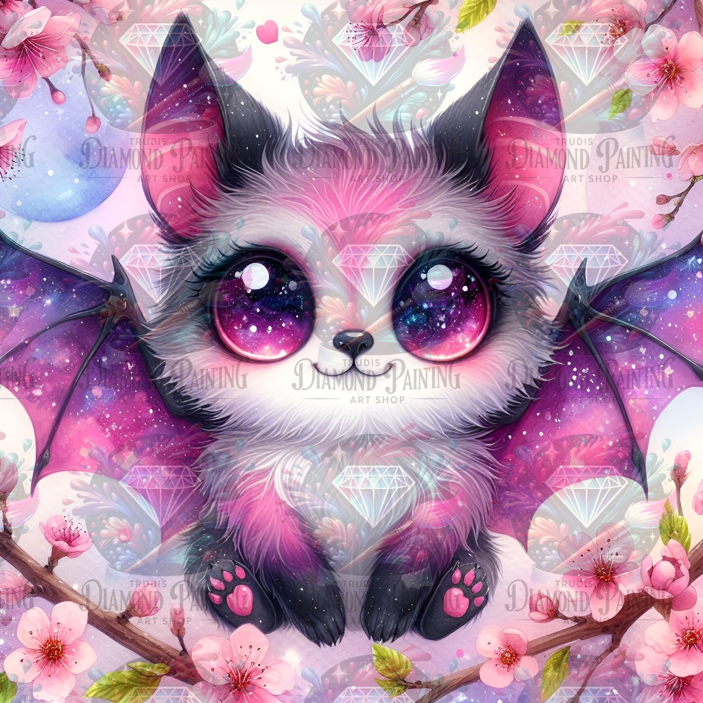 Diamond Painting Galaxy Eyes - Spring Bat ©aileens_creative_art_design