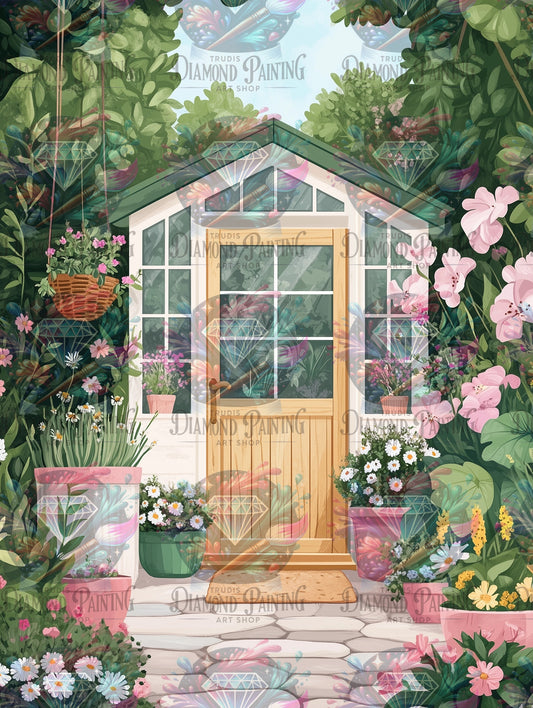 Diamond Painting Garden Retreat ©salzkatze.ai