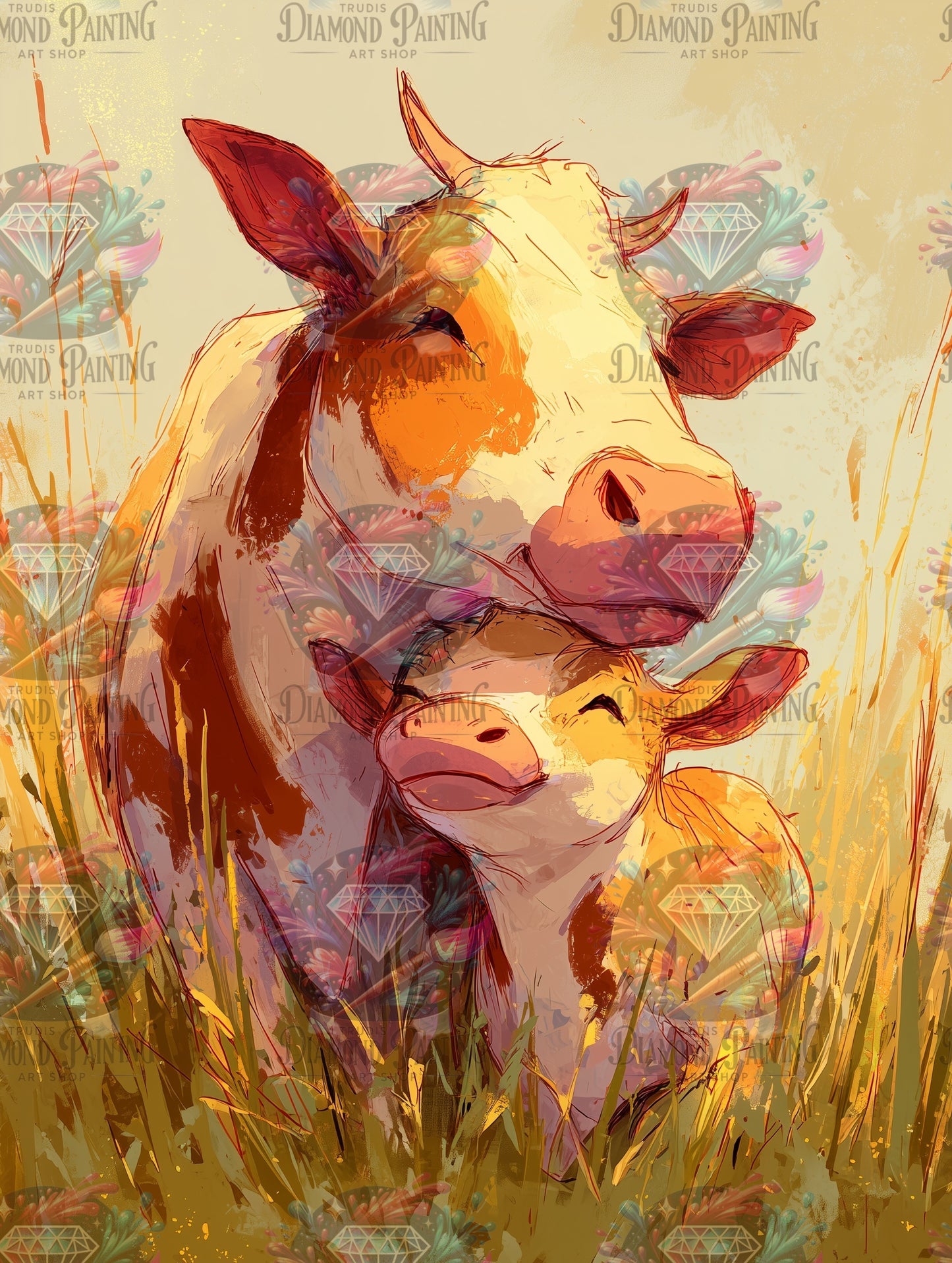 Diamond Painting Geborgenheit von Salzkatze.ai