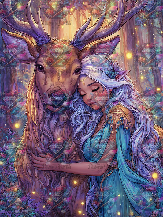 Diamond Painting Geflüster im Waldreich von Salzkatze.ai