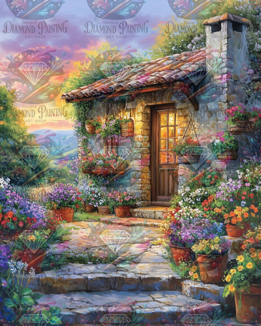 Diamond Painting Golden Hours ©salzkatze.ai