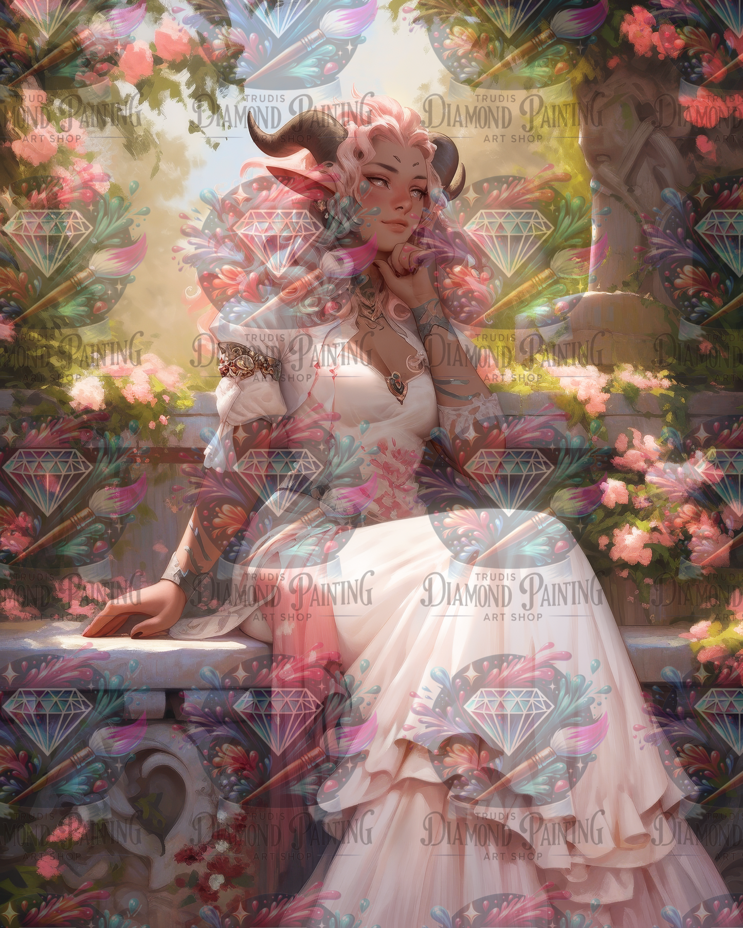 Diamond Painting Graceful Contemplation ©shalajarias