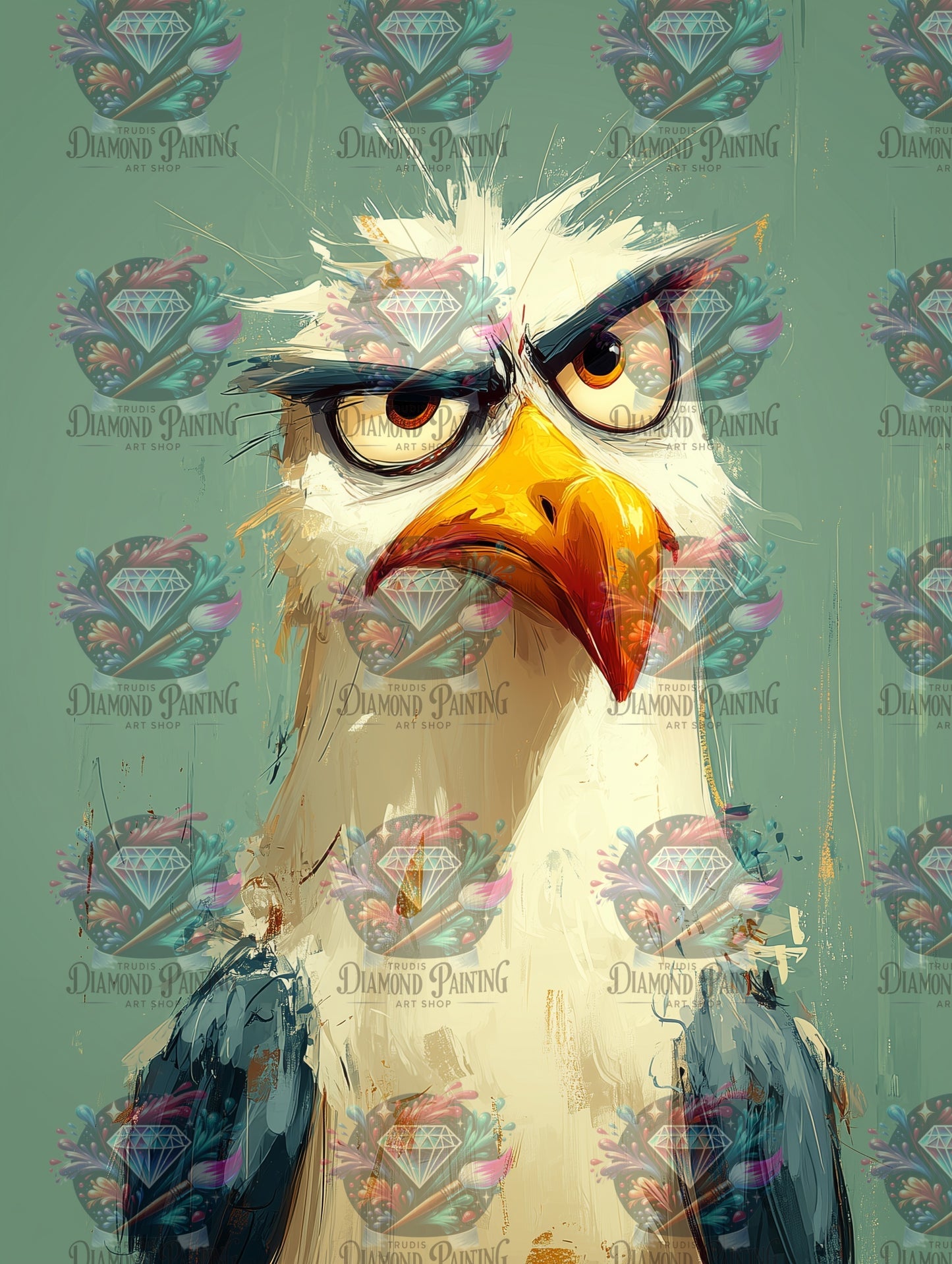 Diamond Painting Hast du echt keine Pommes von Salzkatze.ai