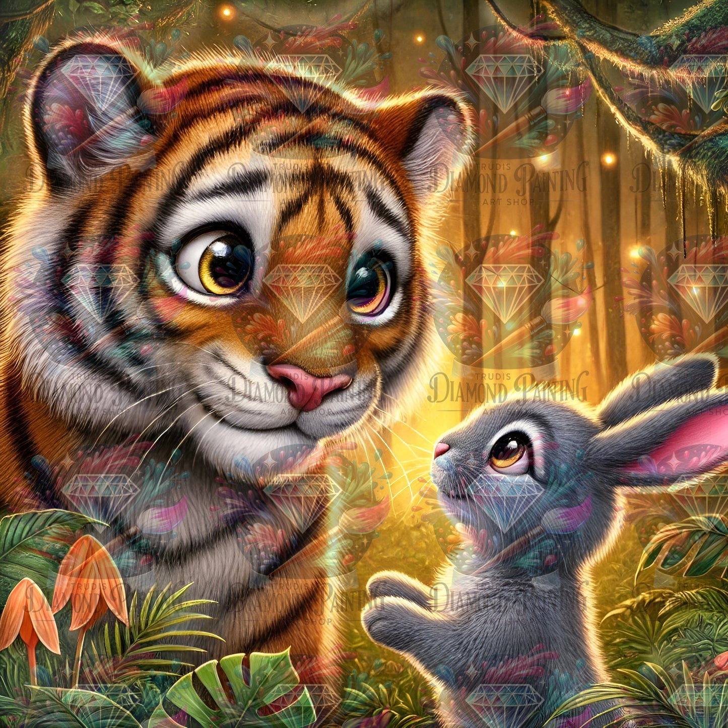 Diamond Painting Haunted Hare ©MoozyJo.ai