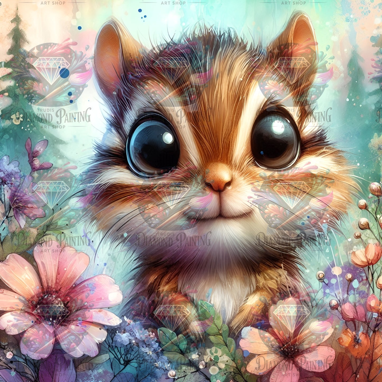 Diamond Painting Hazel Chip von MoozyJo.ai