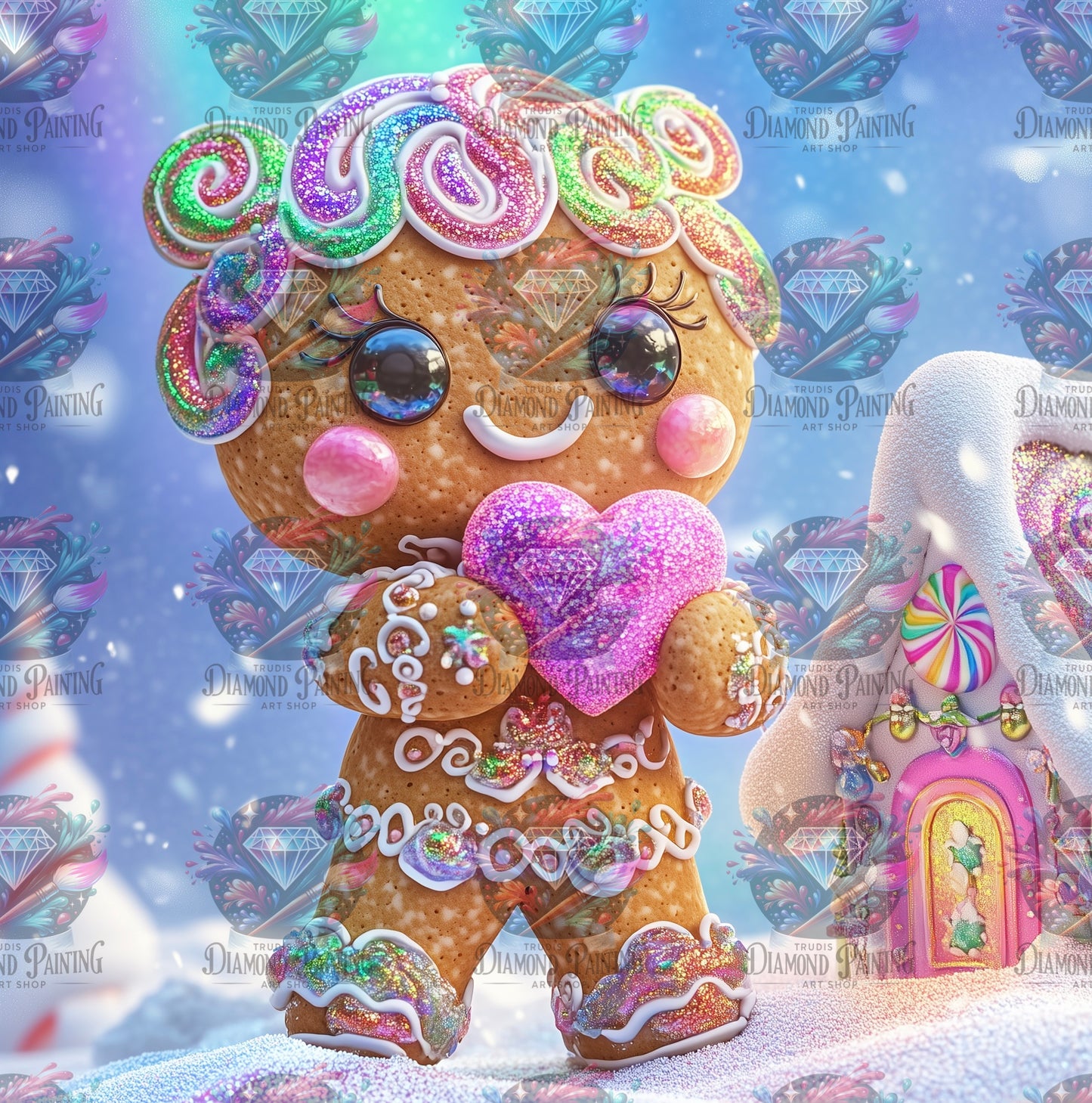Diamond Painting Heart Of Gingerbread von Traumpixxel