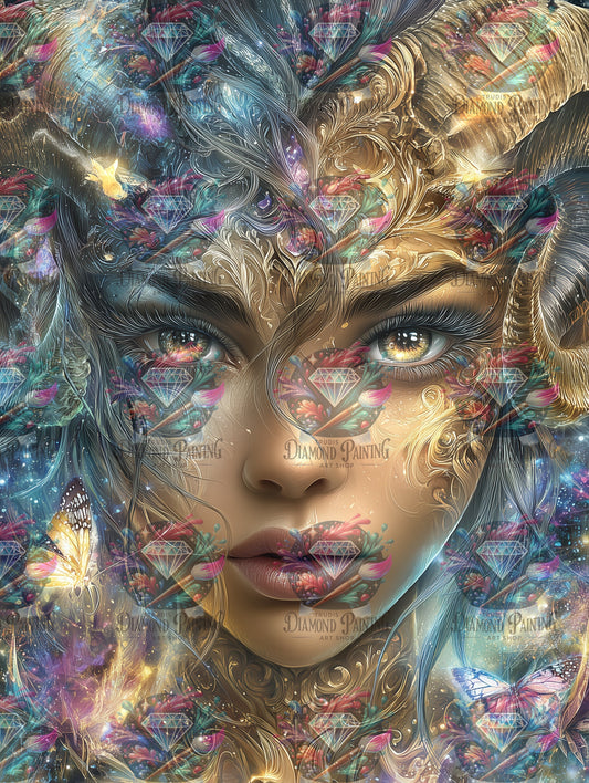 Diamond Painting Hörner aus Goldlicht von Sweet_loco_ai