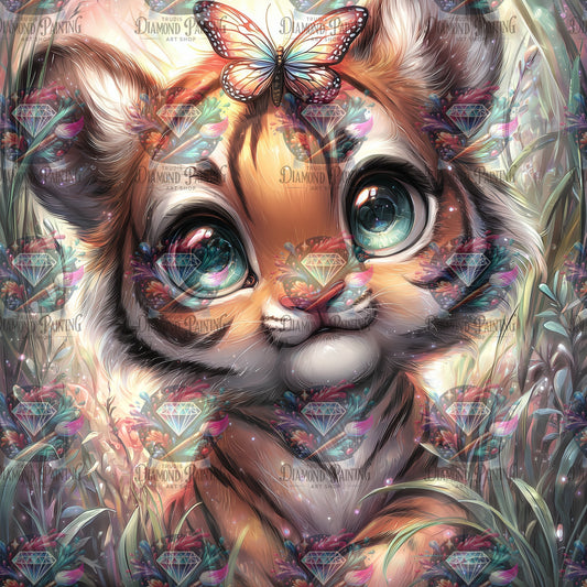 Diamond Painting Wenn Sanftheit Streifen trägt von Sweet_loco_ai