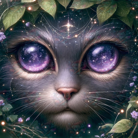 Diamond Painting Astral Whiskers von ©sandrietta_ai