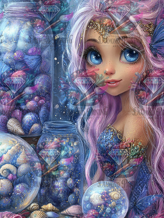 Diamond Painting Licht der blauen Tiefe ©Elly_A.I