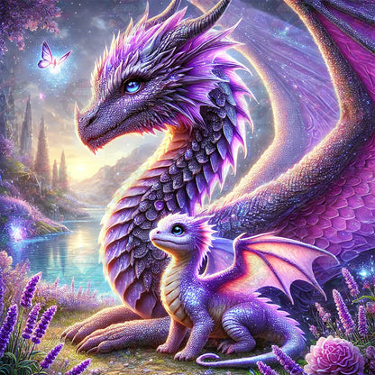 Diamond Painting Lavender Guardians ©sandrietta_ai