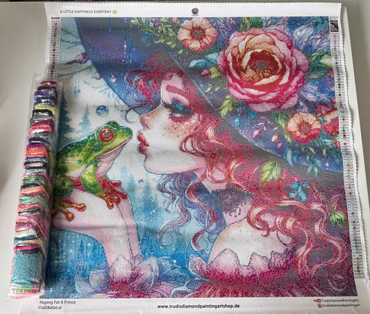 Diamond Painting Hoping For A Prince ©salzkatze.ai