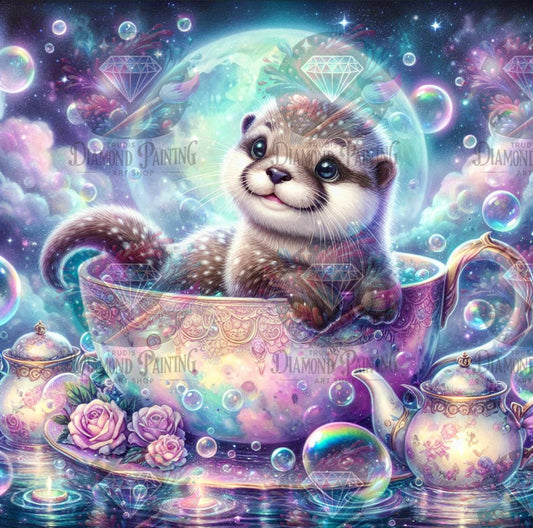 Diamond Painting Galaktische Teestunde von Sandrietta_ai
