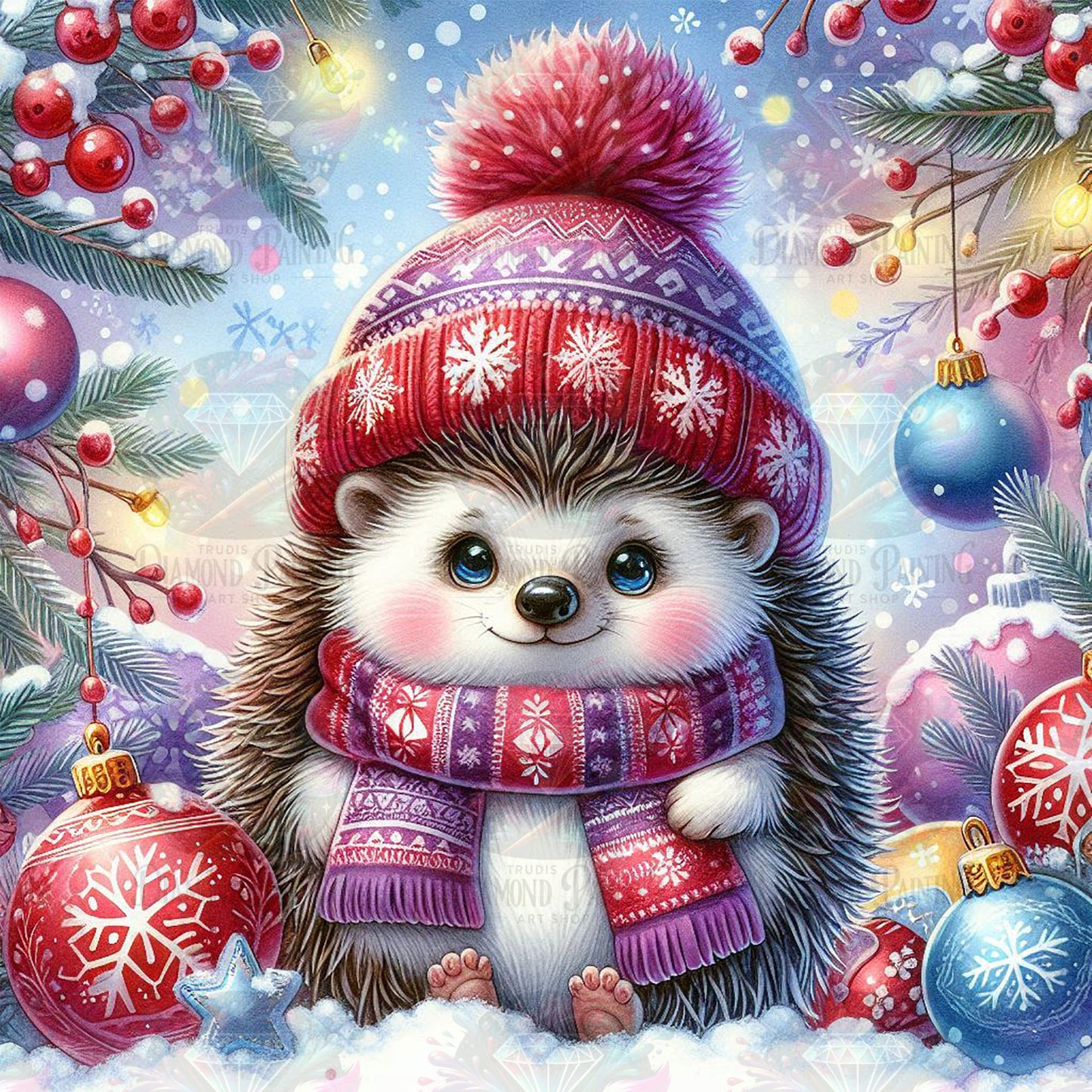 Festive Hedgehog ©sandrietta_ai