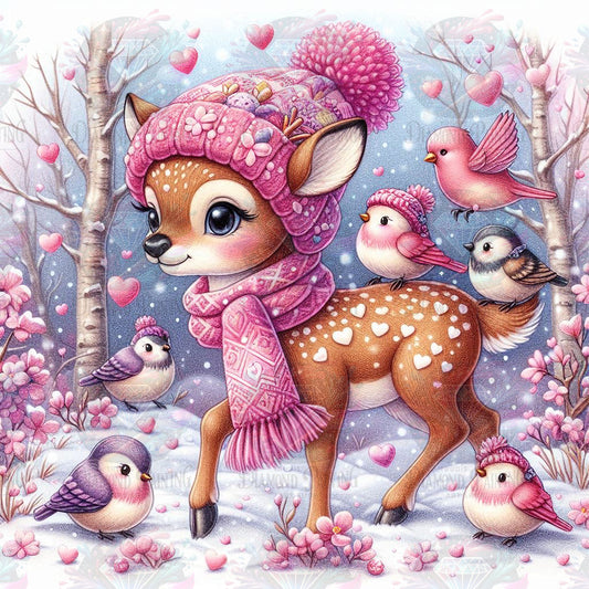 Winter Wonderland Fawn ©sandrietta_ai