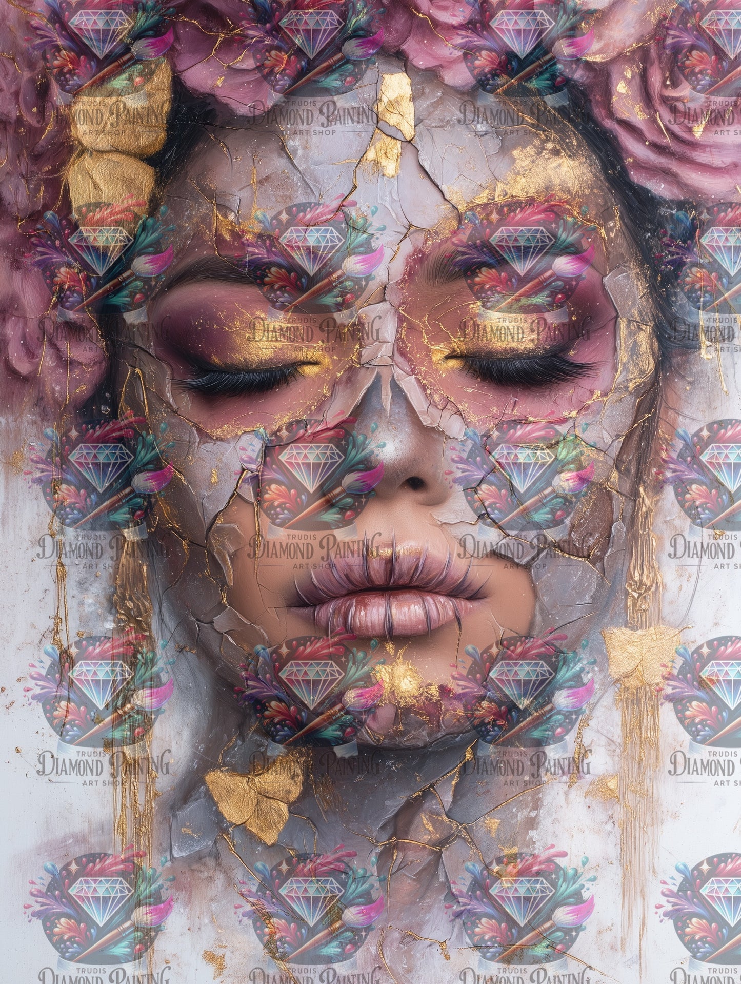 Diamond Painting Porzellanträumerin von Sweet_loco_ai