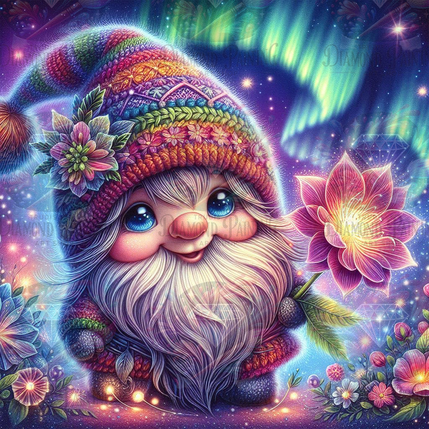 Diamond Painting Aurora Bloom Gnome ©sandrietta_ai