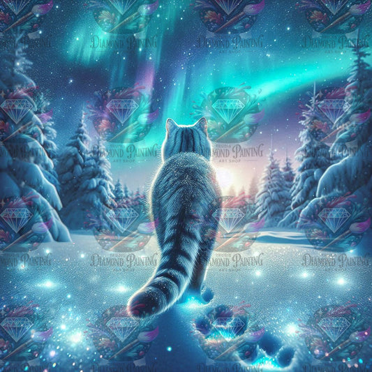 Diamond Painting Magische Spuren im Frost von Lexxy Ai