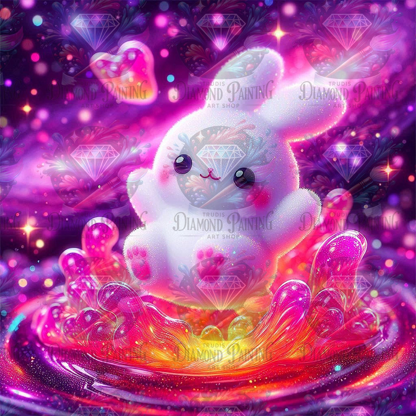 Diamond Painting Cosmic Bunny Bliss ©sandrietta_ai