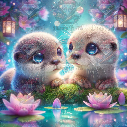 Diamond Painting Whimsical Otter Dream ©sandrietta_ai