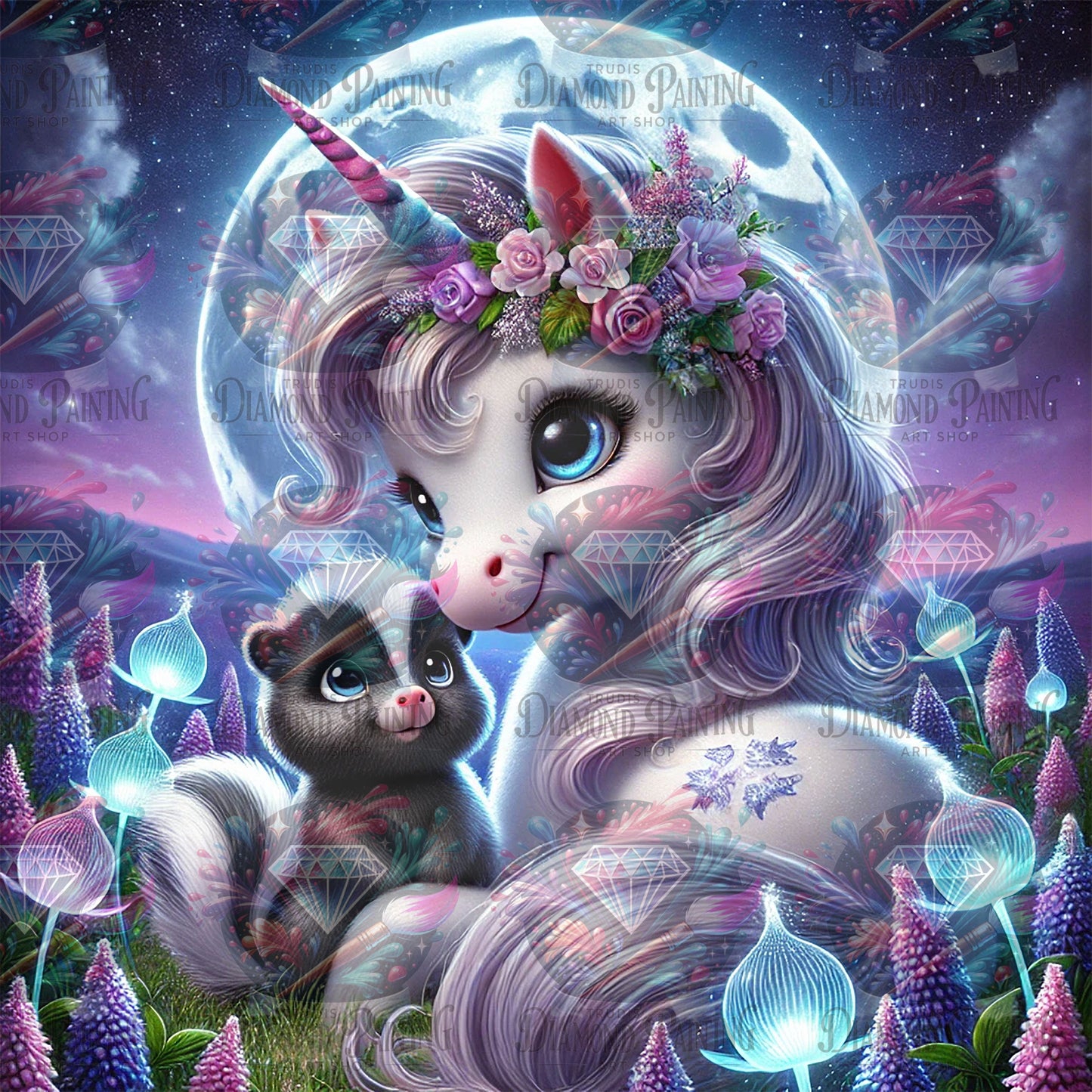Diamond Painting Moonflower Magic ©sandrietta_ai