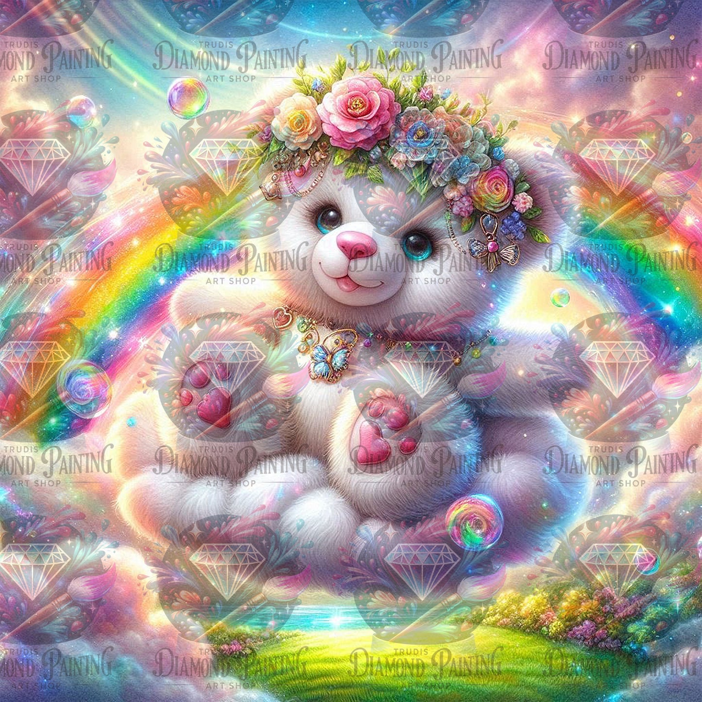 Diamond Painting Rainbow Sprinkles ©sandrietta_ai