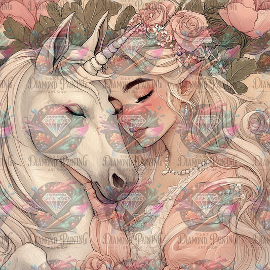 Diamond Painting Elfentraum & Einhornzauber von ©sandrietta_ai