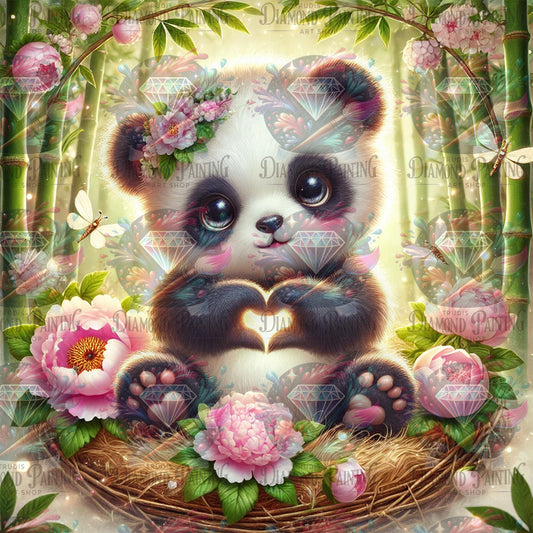 Diamond Painting Bamboo Love ©sandrietta_ai