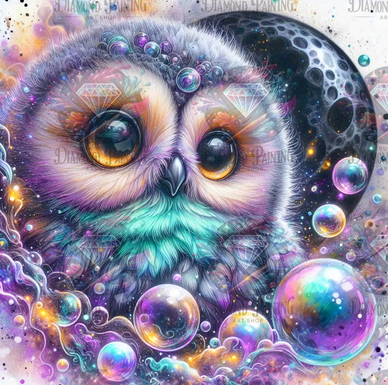Diamond Painting Die funkelnde Nachtseele von Sandrietta_ai