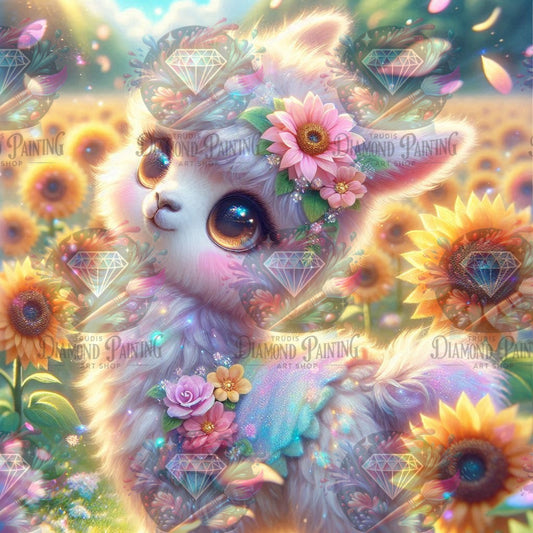 Diamond Painting Hüterin der Sonnenblumen ©finira_artist