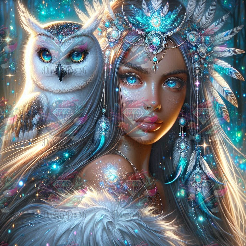 Diamond Painting Himmelsfeder und Eisblick von Lexxy Ai