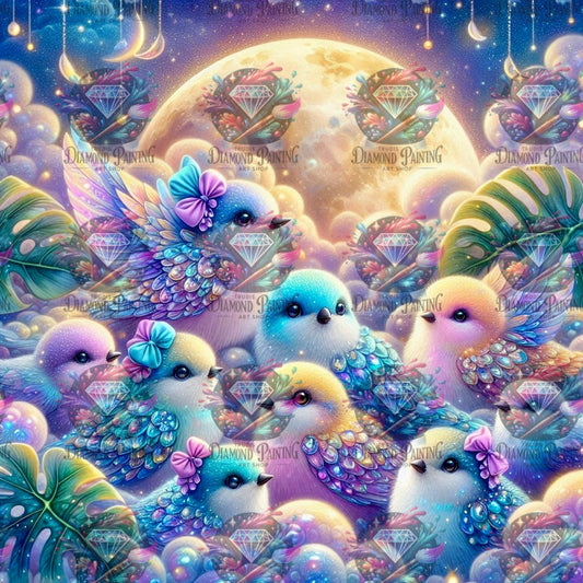 Diamond Painting Chor der Mondwächter von Sandrietta_ai