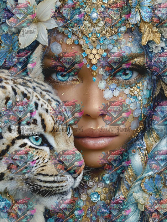 Diamond Painting Ein Atem, zwei Seelen von Sandrietta_ai