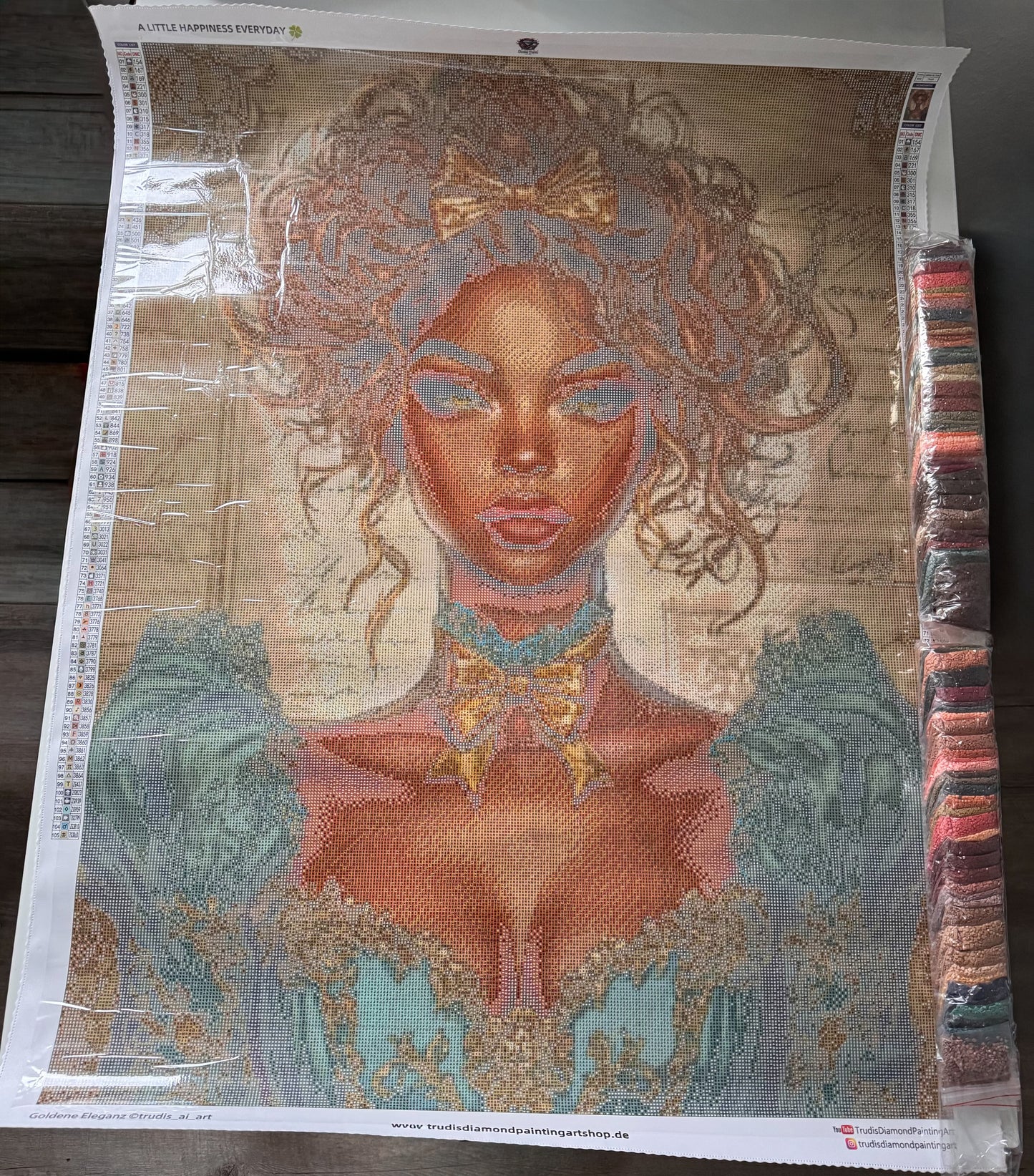 Diamond Painting Goldene Eleganz von Trudis_ai_art