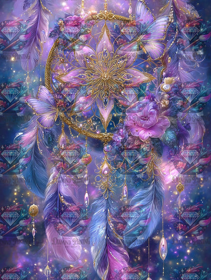 Diamond Painting Wo Federn die Sterne berühren von Sandrietta_ai