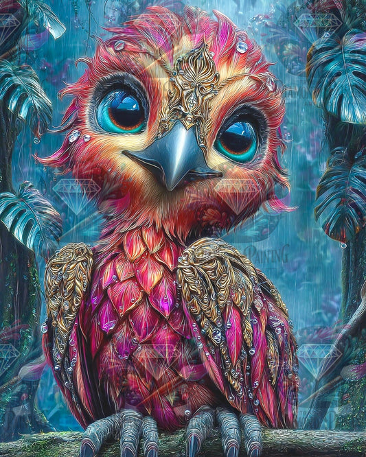 Diamond Painting Wächter der Rubinfeder ©sandrietta_ai