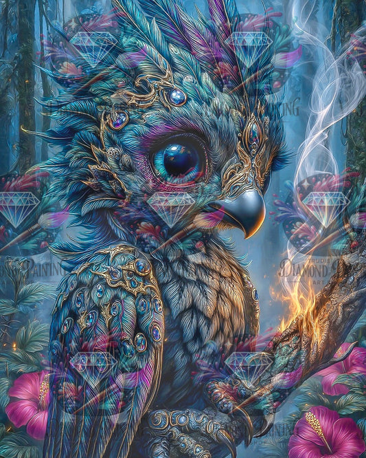 Diamond Painting Saphiraugen der Stille ©sandrietta_ai